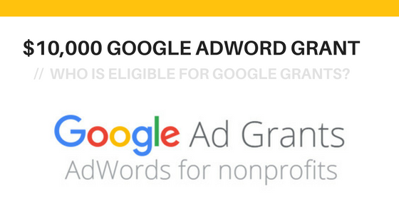 501c3 $10,000 per month free Google Ads money